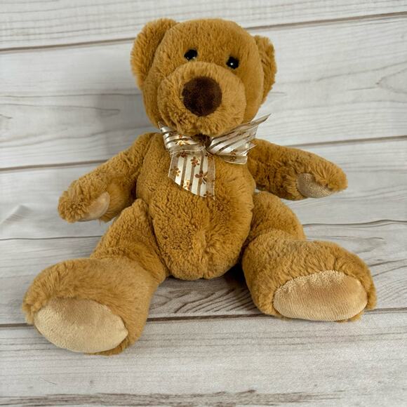 Tan Brown Teddy Bear Stuffed Animal - 13" Long - Picture 1 of 4